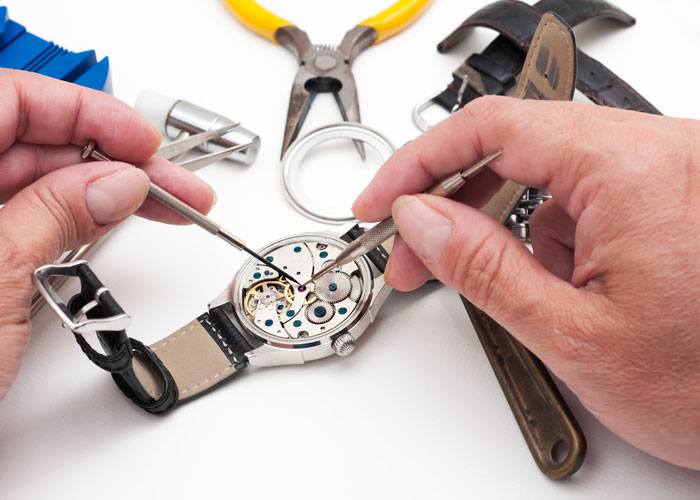 Professional repair of watch mechanisms