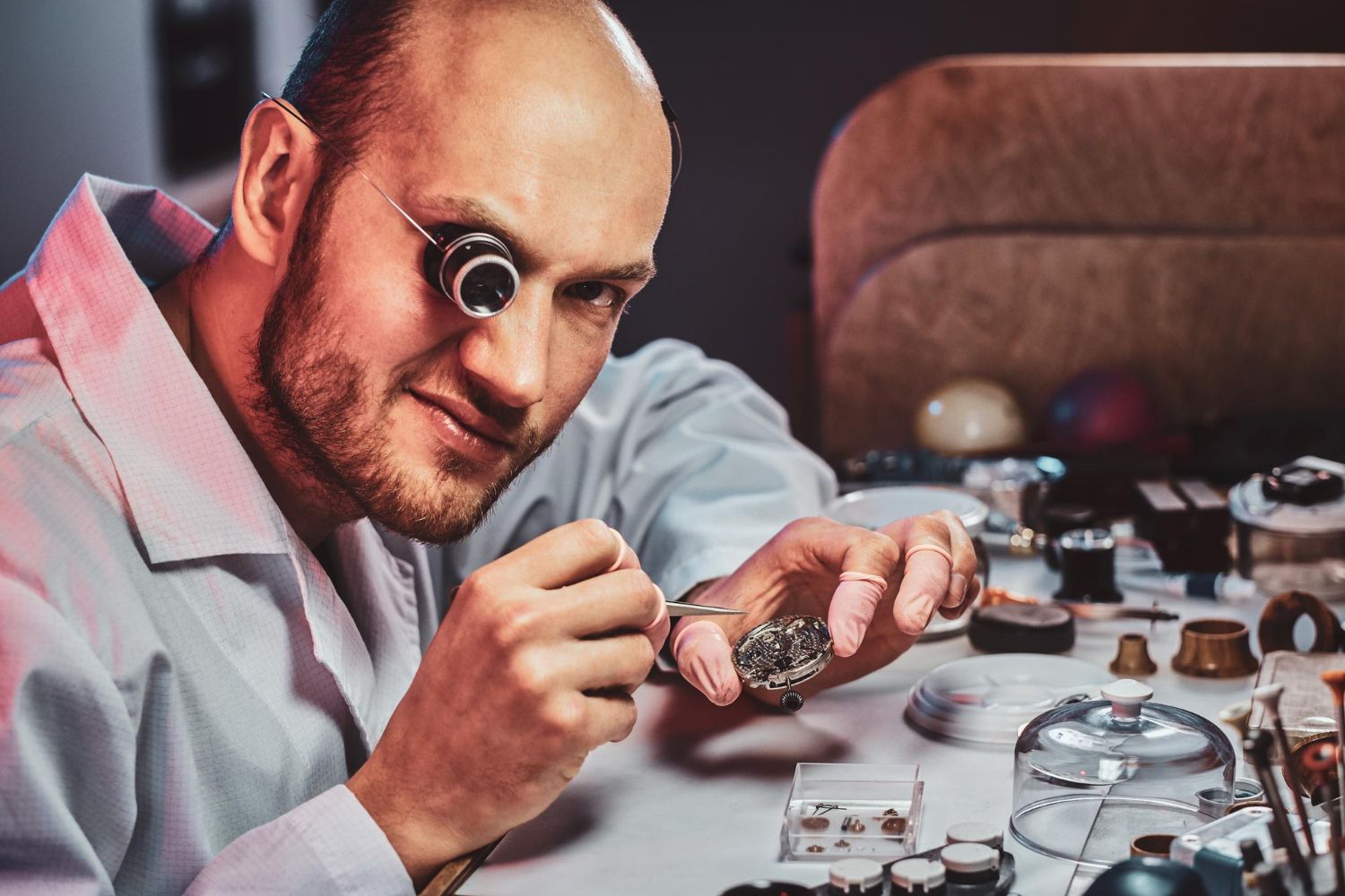 Professional repair of watch mechanisms